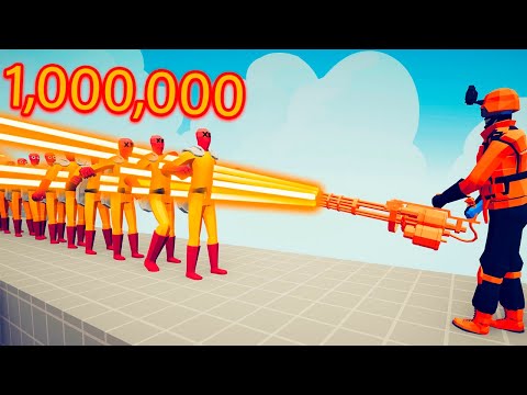 1000000 DAMAGE MINIGUN | TABS Totally Accurate Battle Simulator
