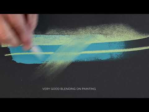 Canson Mi-Teintes Velvet : Blending on painting