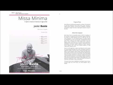Missa Minima (CM9514) by Javier Busto
