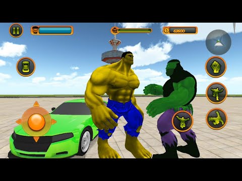 Incredible Hulk Vs Spider Vs Ghost Vs Green Monster | Monster Hero City Battle - Android GamePlay HD