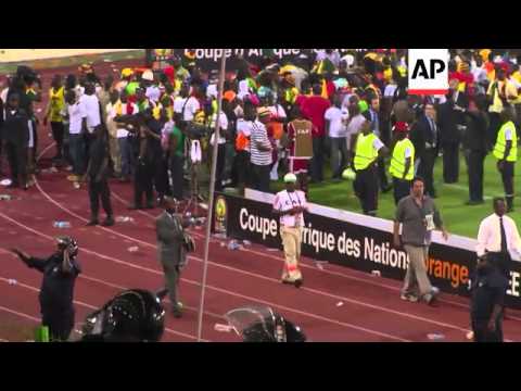 Violence mars Ghana's semi-final win over hosts