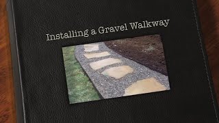 preview picture of video 'Installing a River Rock Walking Path'