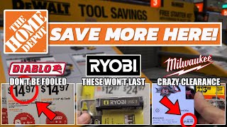 Home Depot Savings on Ryobi, DeWALT, Diablo, and Milwaukee Tools!