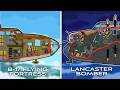 B 17 Flying Fortress VS Lancaster Bomber