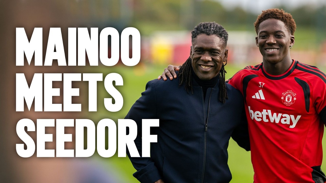 Kobbie Mainoo Meets Clarence Seedorf! | UEFA Champions League