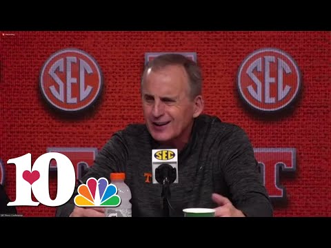 Tennessee Men's Basketball hold post-game conference after winning SEC Tournament