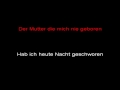 Rammstein - Mutter (instrumental with lyrics) 
