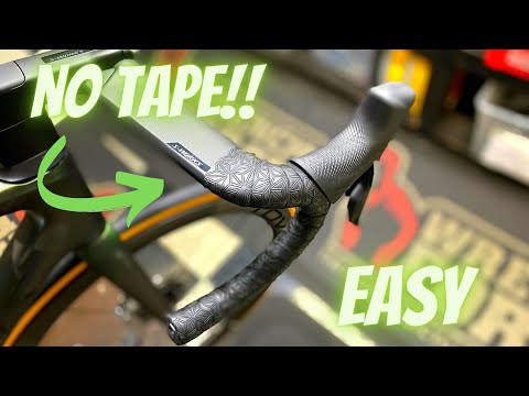 How to Wrap Handlebars on a Road bike (SUPACAZ) REVERSE WRAP *NO TAPE* *SPECIALIZED TARMAC SL7*