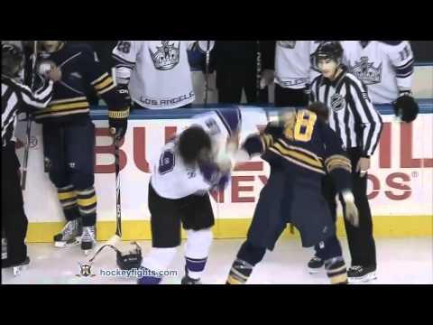 Kevin Westgarth vs Paul Gaustad Nov 19, 2010