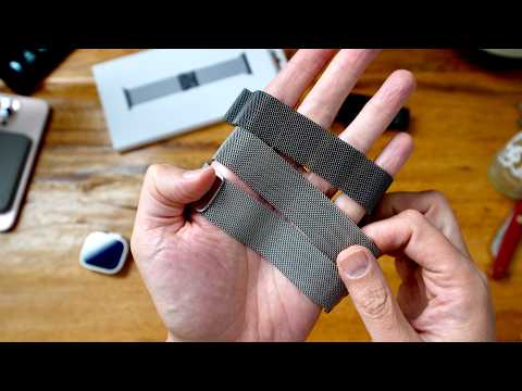 3 Shades of Grau: Das neue Milanaise Armband Natur an der Apple Watch Ultra (+ Silber und Schiefer)