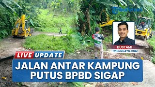 Akses Jalan Kampung Blang Rongka Terganggu, Jalan Dua Kampung Timang Gajah Kini Putus Total