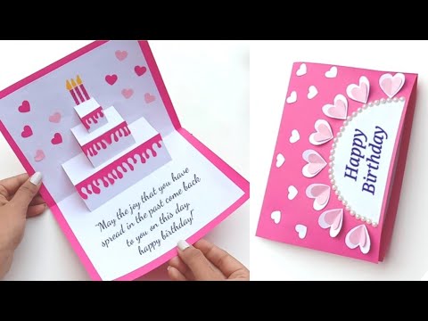 Birthday Card Ideas | Pop Up Birthday Card | Birthday Greeting card | Diy pop up cake card