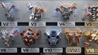V型エンジン全機種のサウンドを1本の動画で紹介 #1 | V2、V3、V4、V6、V8、V10、V12、V16