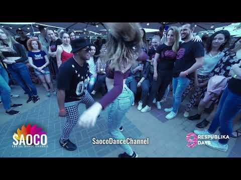 Yoannis Tamayo & Jessica Patella Salsa Dancing in Soborny @ Open Air of Respublika Days 9, 05.05.19