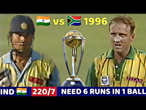 🔥😱INDIA VS SOUTH AFRICA TITAN CUP FINAL1996 FULL MATCH HIGHLIGHTS | IND VS SA MOST SHOCKING EVER