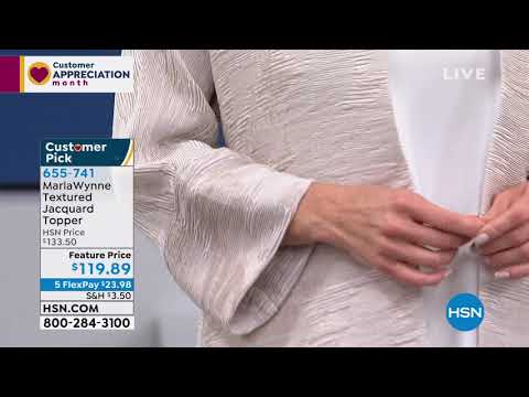 MarlaWynne Textured Jacquard Topper