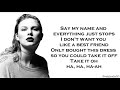 Taylor Swift Dress Lyrics