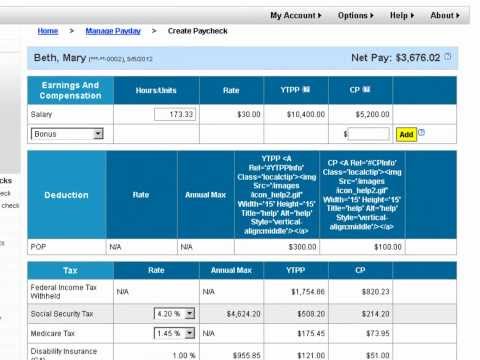 Esmart Paycheck Creating Paydays
