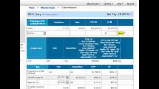 eSmart Paycheck: Creating Paydays