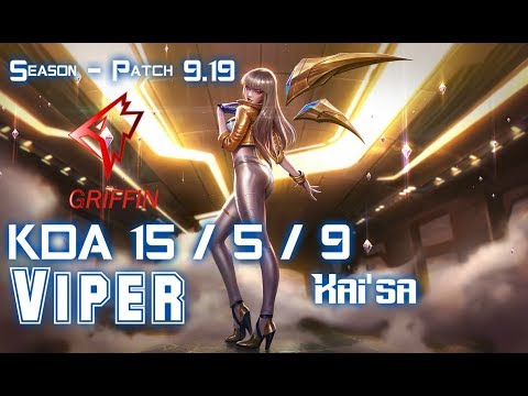 GRF Viper KAI'SA vs JINX ADC - Patch 9.19 KR Ranked