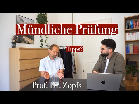 Tipps für die Mündliche Prüfung von Prof. Dr. Jan Zopfs | Jurastudium