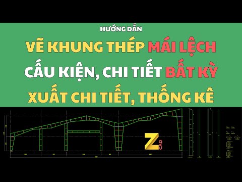 Video hướng dẫn vẽ mặt bằng bố trí giằng khung hồi, giằng mái, giằng biên