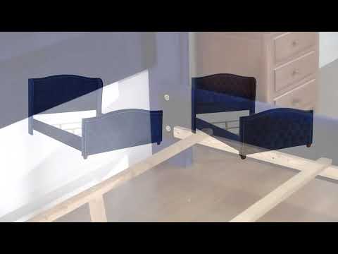 Jennifer Taylor Home Hand-Tufted Upholstered Bed with Hand Applied Nail Heads, King, Antique Reviews