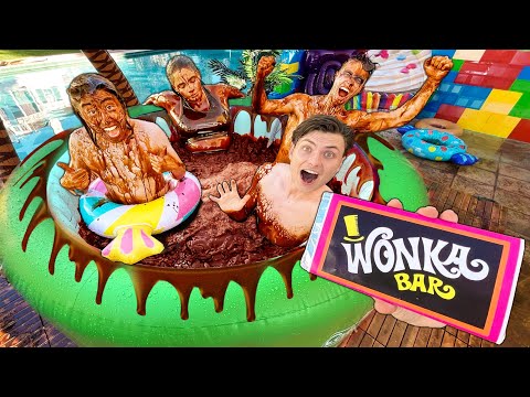 LAST TO LEAVE CHOCOLATE HOT TUB WINS PS5!!