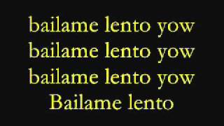 cali y el dandee lento con letra