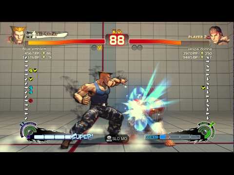 USFIV~ Guile (Blue Emblem) vs.  Ryu (vespa donna) HD