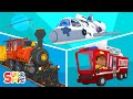 Trucks Spaceship Fire Truck More At Carl S Car Wash Cartoons For Kids