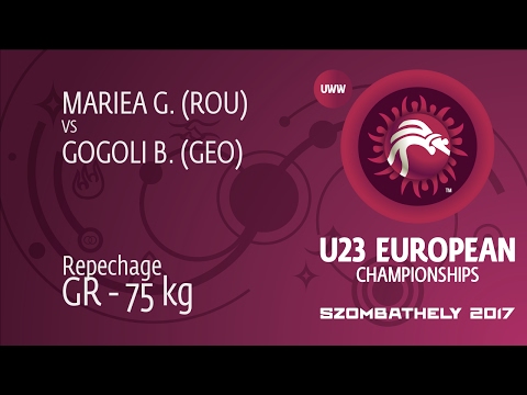 Repechage GR - 75 kg: G. MARIEA (ROU) df. B. GOGOLI (GEO) by TF, 10-1