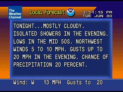 WeatherStar 4000 Emulator LF 6/30/09