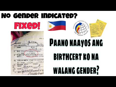 Paano Naayos Ang BirthCert Ko Na Walang Gender Indicated? Step By Step Process