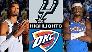 Victor Wembanyama - Stephen Castle - San Antonio Spurs - Oklahoma City Thunder