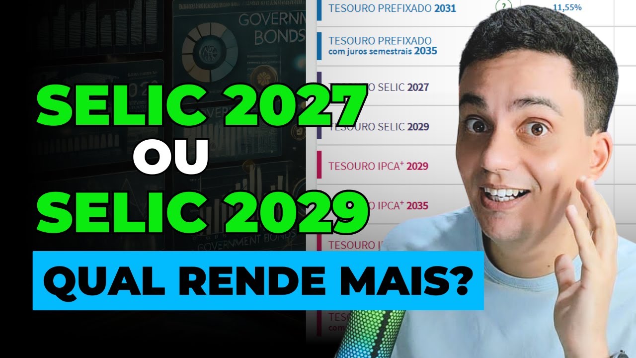 QUAL O MELHOR PARA INVESTIR TESOURO DIRETO 2027 OU 2029 | INVESTI R$ 151,24 REAIS NA PRÁTICA