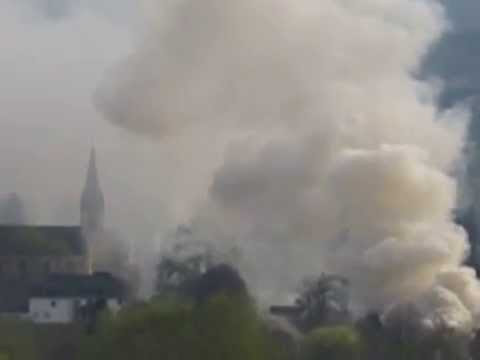 Oeventrop Sauerland Osterfeuer vorzeitig in Brand gesteckt? 12.04.2009