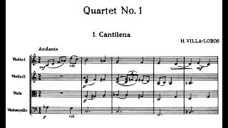 Heitor Villa-Lobos - String Quartet No. 1 (1915 - rev. 1946)