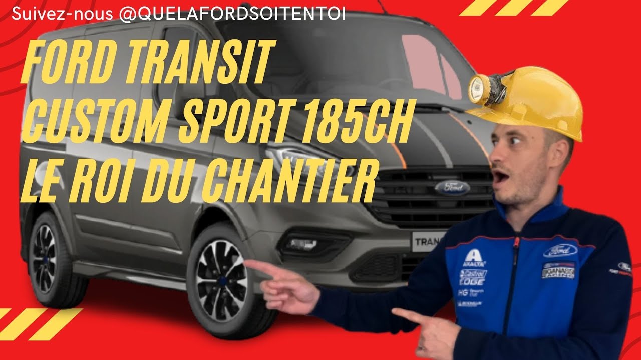 ⚠️FORD TRANSIT CUSTOM SPORT🏁 185CH/170CH (Fini les retards de chantier) HYBRID⚡️