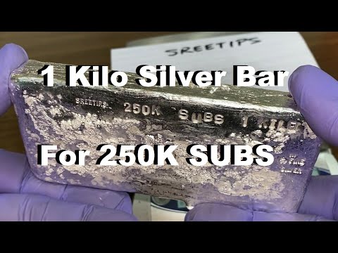 250K Subs One Kilo Silver Bar