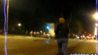 Out of Nowhere Car Cuts Drag Race And Possibly Life Short.flv