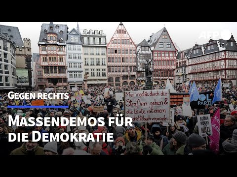 Mehr als 100.000 Menschen bei Demos gegen rechts | AFP