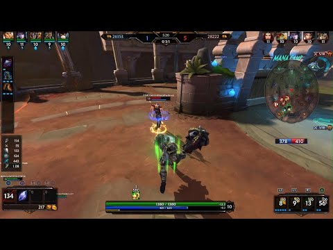 SMITE. Playing a LAGGY CHEATING scumlord!