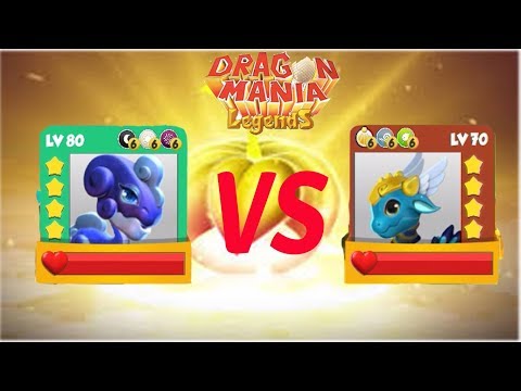 ENCHANT DRAGON BATTIE | STARUST VS Hermes LV 80 VS 70 - Dragon Mania Legends | part 810 HD