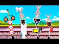 Silent Railroad Crossing With Sound Vasúti átjáró