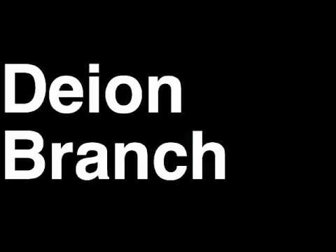 How to Pronounce Deion Branch New England Patriots NFL Football Touchdown TD Tackle Hit Yard Run