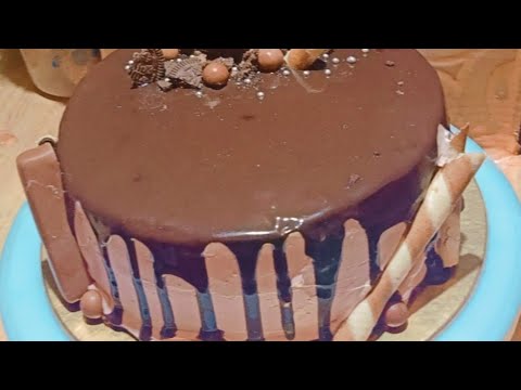 Easy Chocolate cake design by MF. Firdaus Kitchen #cakedesign #chocolatecake #viral