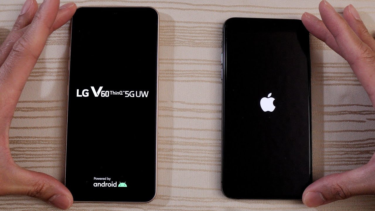 LG V60 vs iPhone 11 Pro Max SPEED TEST!