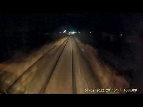 Führerstandsmitfahrt von Saalfeld über Gera nach Weimar im dunkeln - Erfurter Bahn