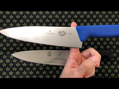 ICEL 8-inch Chef's Knife vs. Victorinox Fibrox Pro 8-inch Chef's Knife